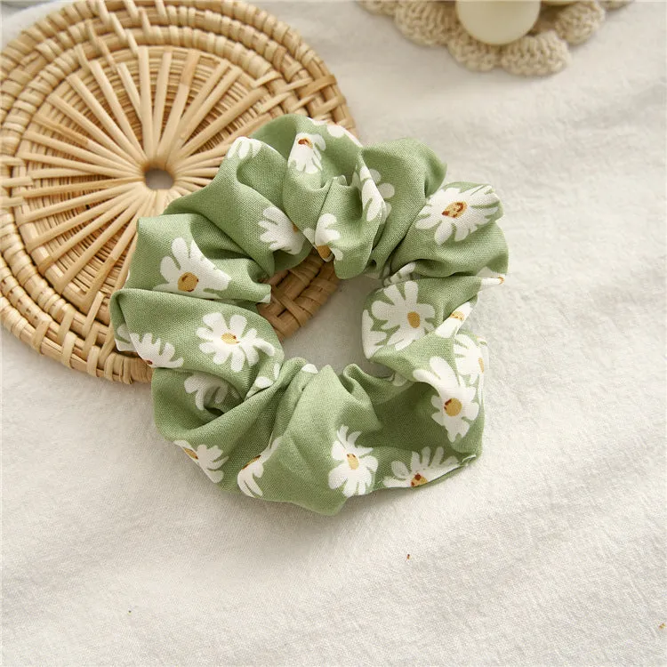 10PCs Women Or Girls Satin Hair Accessories Green Hair Accessories Elastic Hair Ring