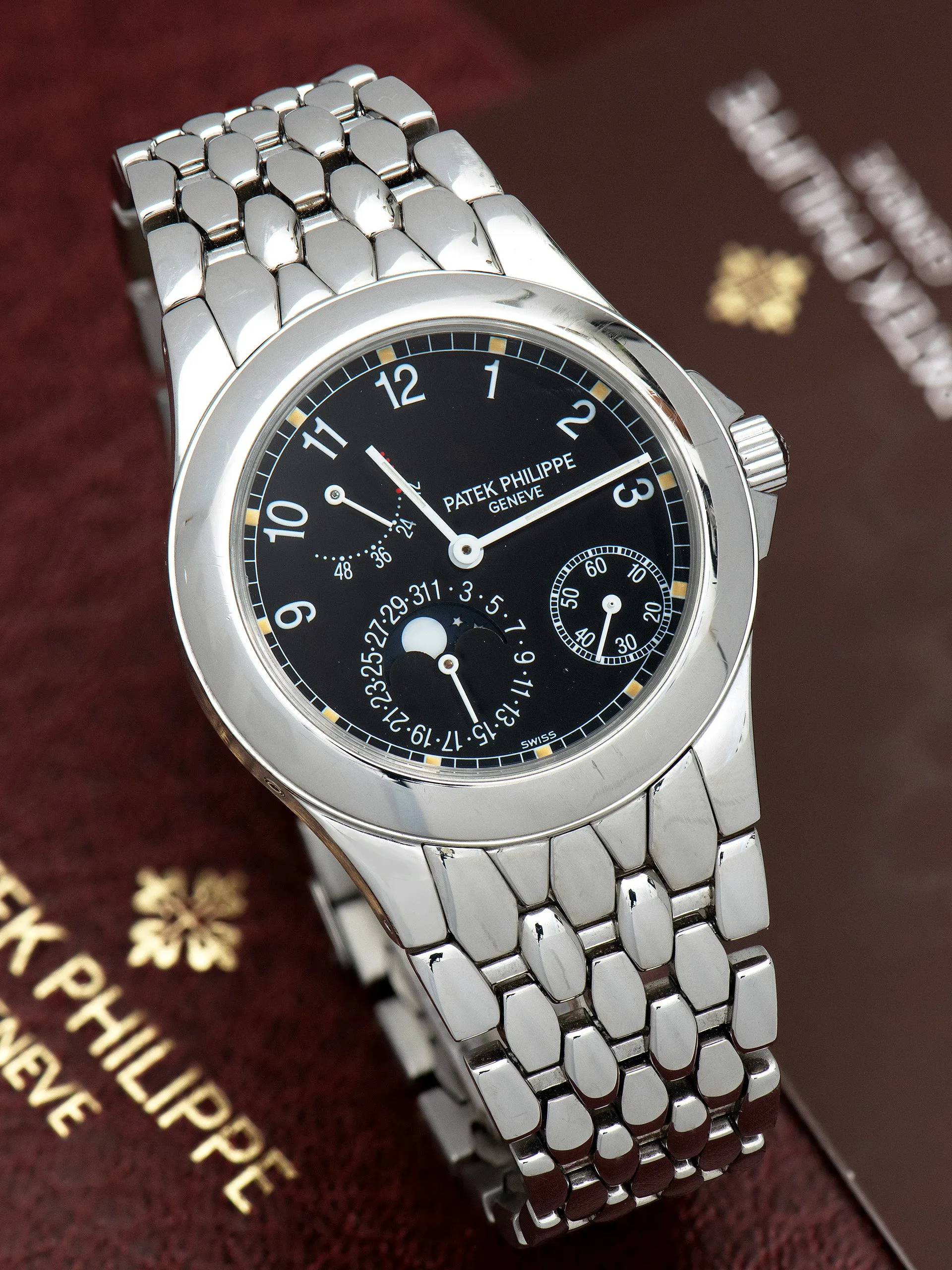 2000s Patek Philippe Neptune Moon Phase (Ref. 5085/1A) Box & Papers