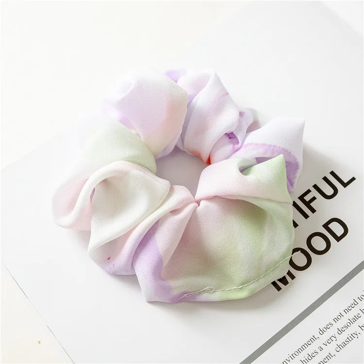 6pcs Women's Retro Hair Band Plaid Fabric Hair Ties