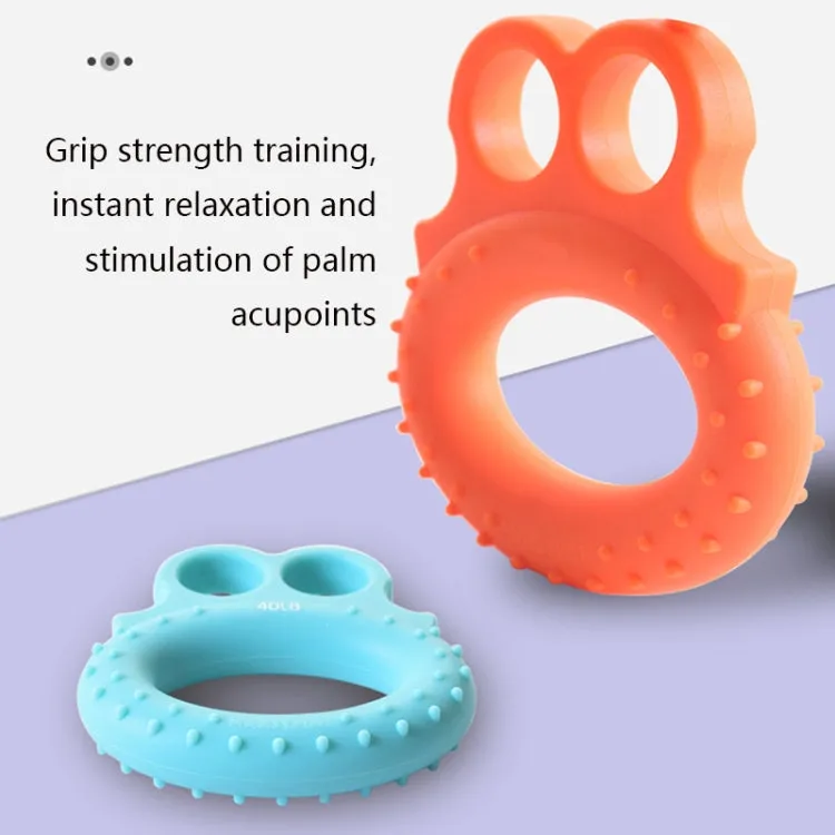 Angry Frog Shape Finger Grip Device Finger Strength Exercise Grip Ring(80LB (Gray))