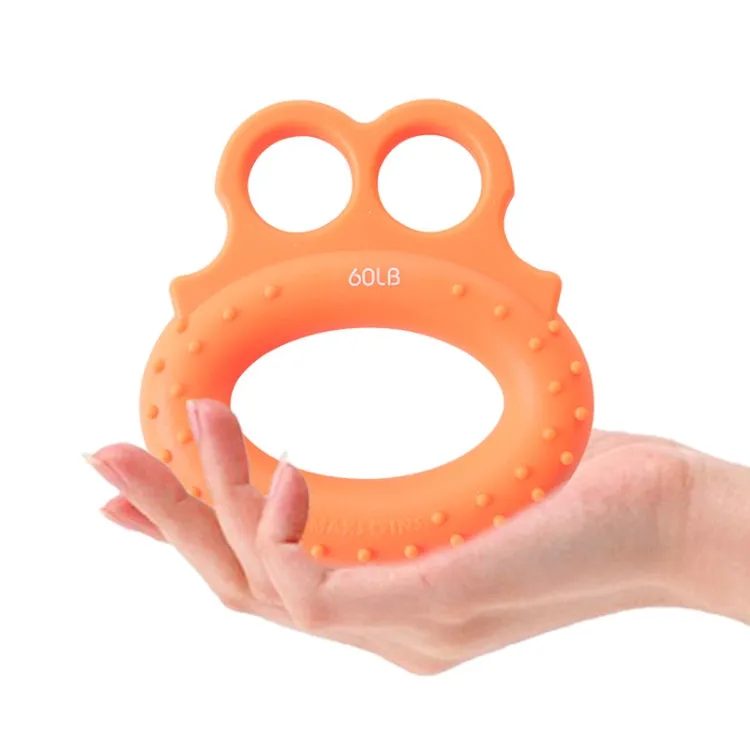 Angry Frog Shape Finger Grip Device Finger Strength Exercise Grip Ring(80LB (Gray))