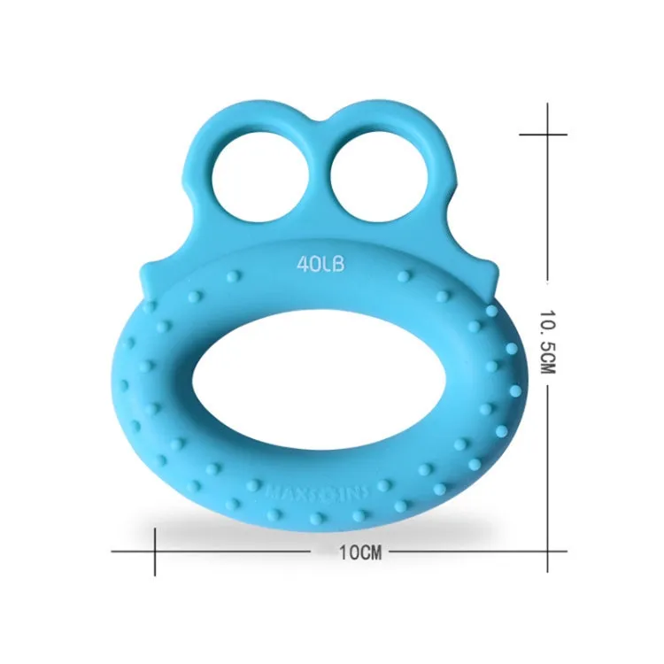 Angry Frog Shape Finger Grip Device Finger Strength Exercise Grip Ring(80LB (Gray))