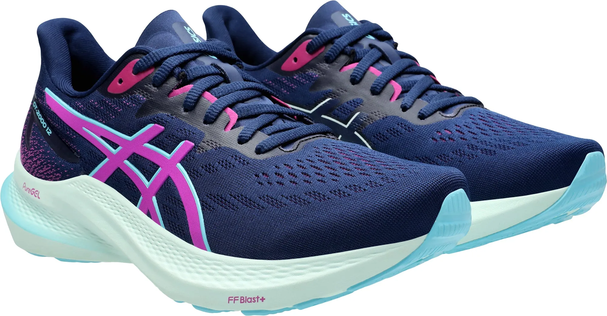 Asics GT 2000 12 Womens Running Shoes - Navy