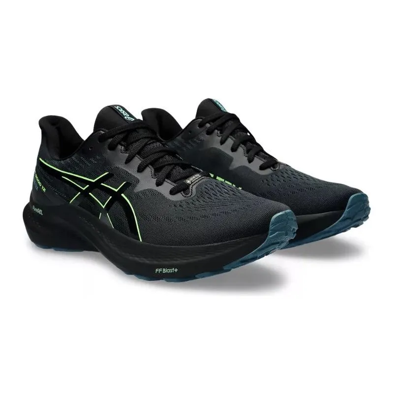 Asics Mens Trainer GT-2000 12 GTX Black/Illuminate Green