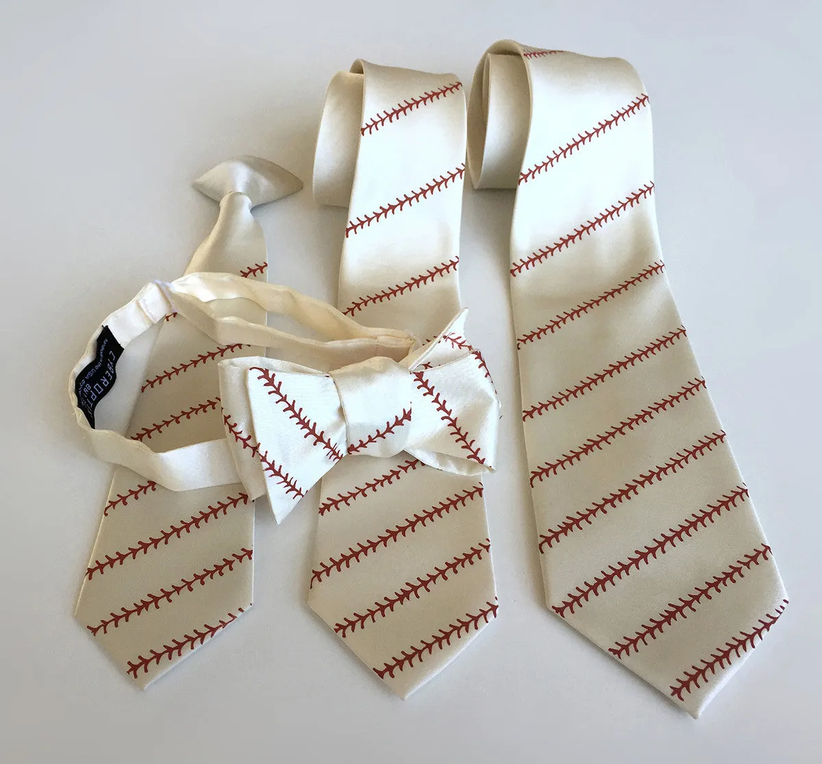 Baseball Stitching Necktie