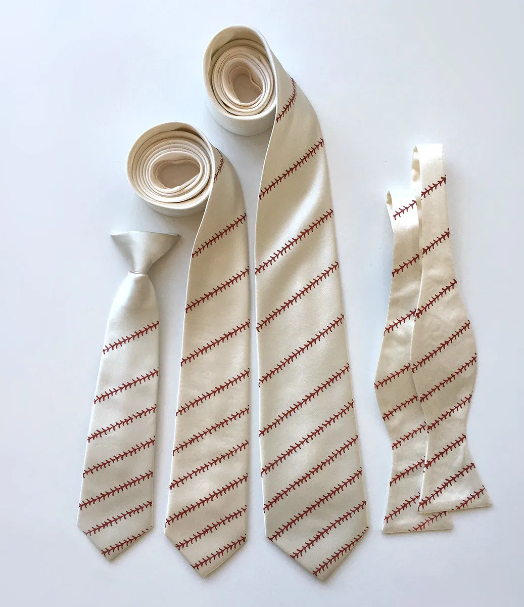 Baseball Stitching Necktie