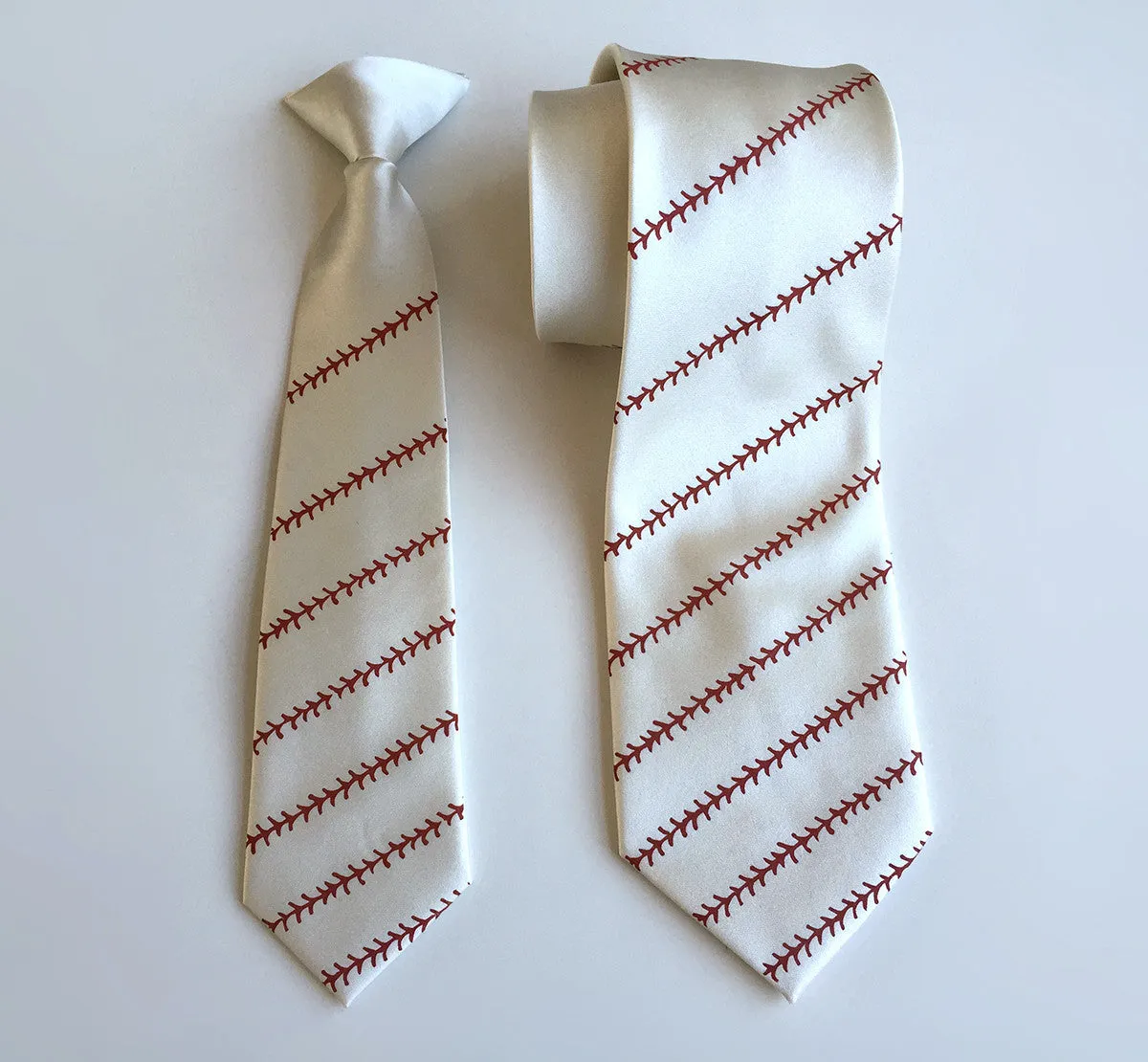 Baseball Stitching Necktie