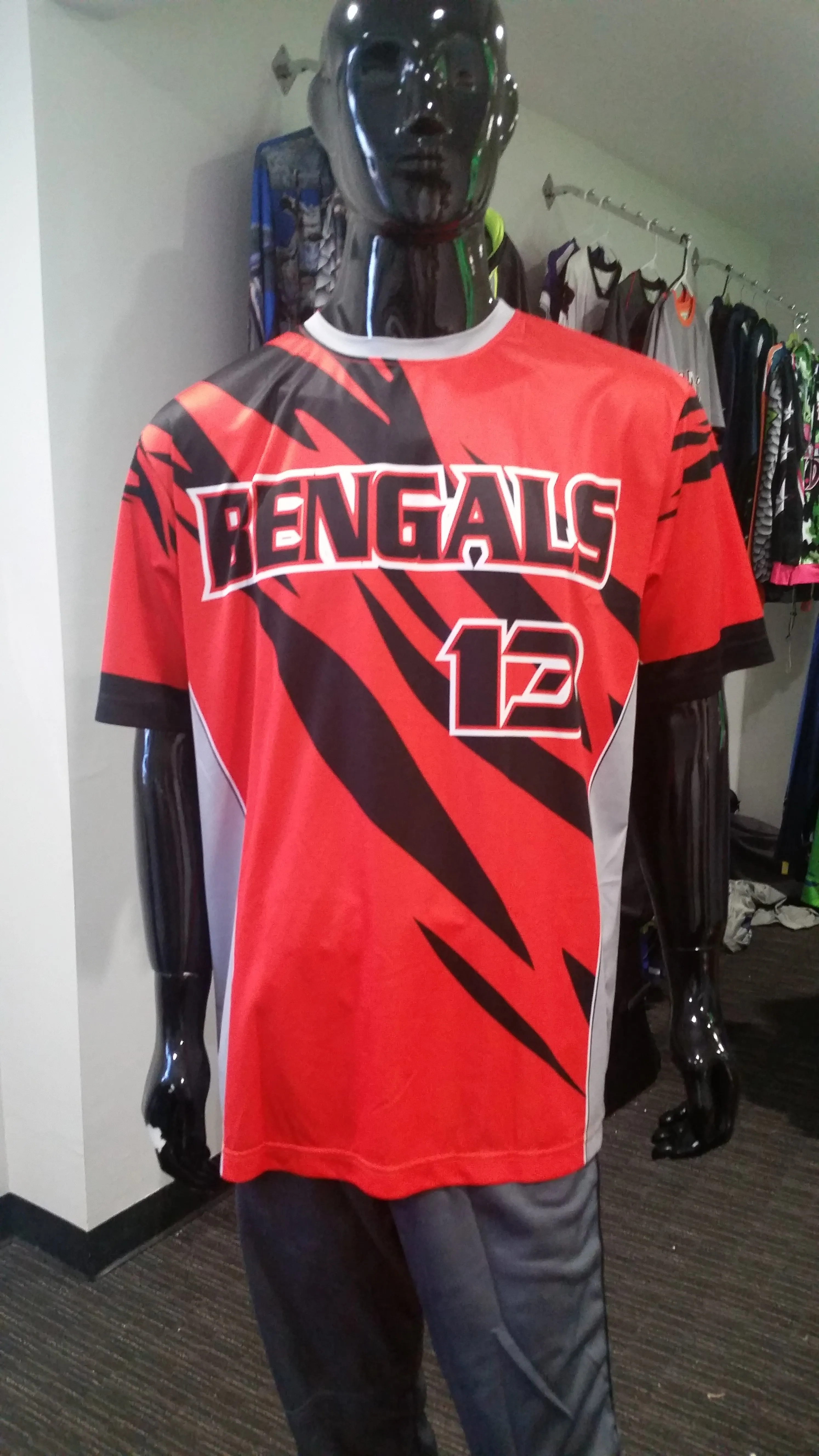 Bengals; Gray, Orange - Custom Full-Dye Jersey