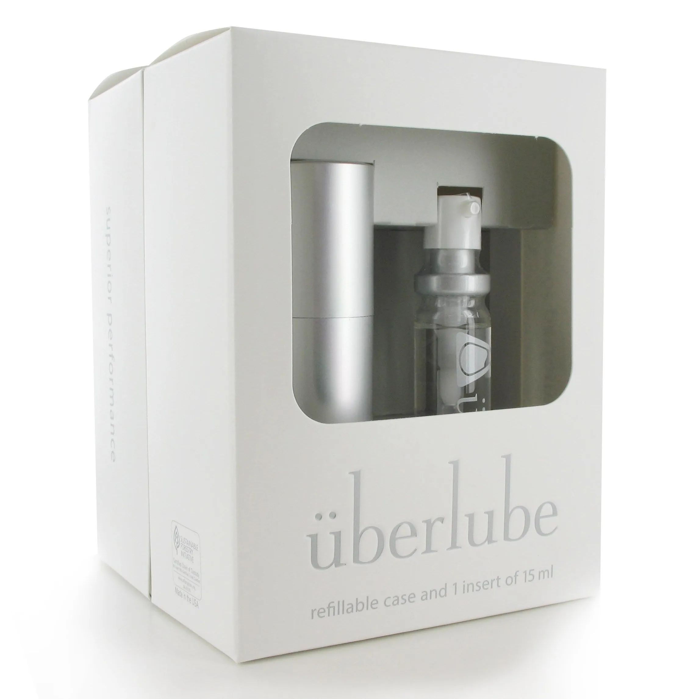 Überlube Luxury Lubricant Glass Bottle