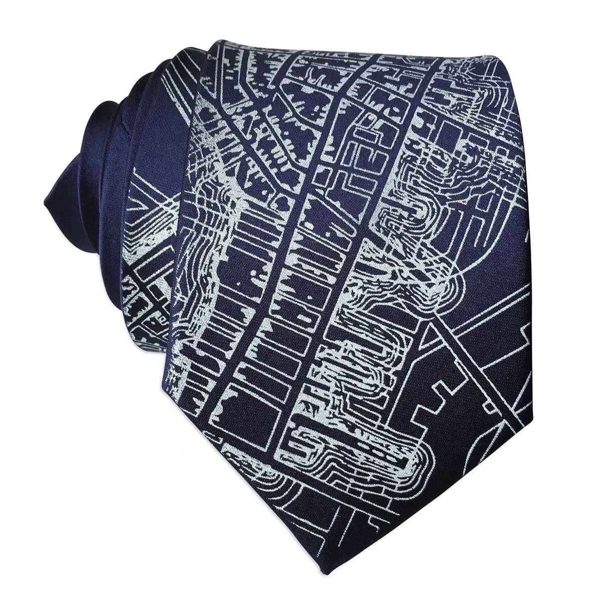 Boston Map Necktie, 1814 Vintage Map Print Tie