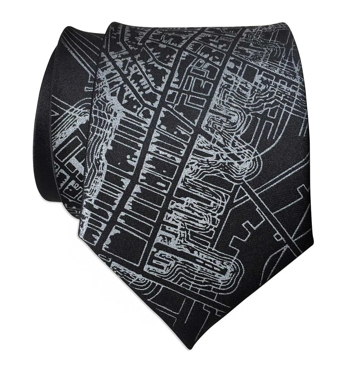 Boston Map Necktie, 1814 Vintage Map Print Tie