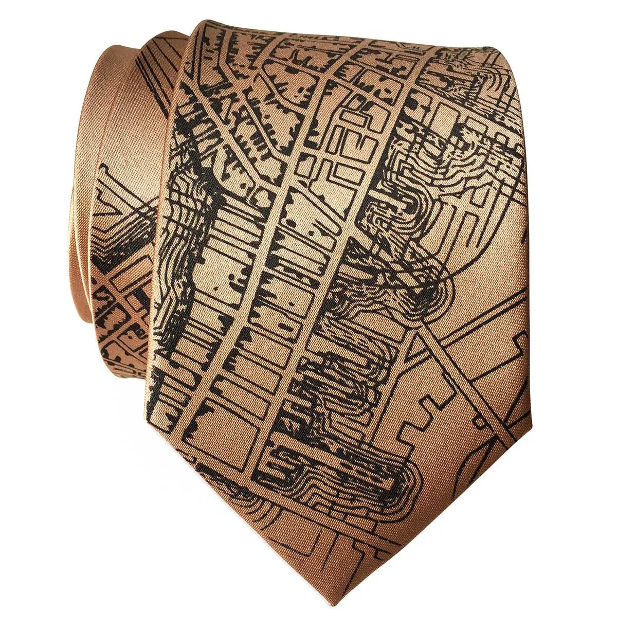 Boston Map Necktie, 1814 Vintage Map Print Tie