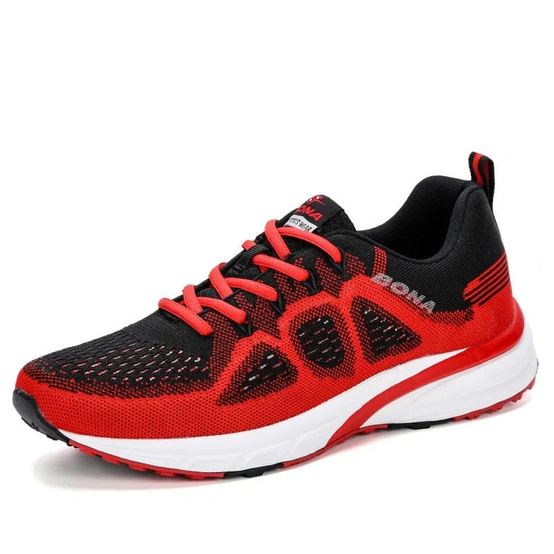 Breathable Lightweight Polyester Air Mesh Trainers for Men