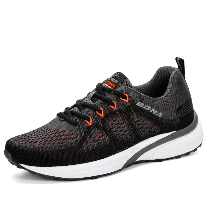 Breathable Lightweight Polyester Air Mesh Trainers for Men