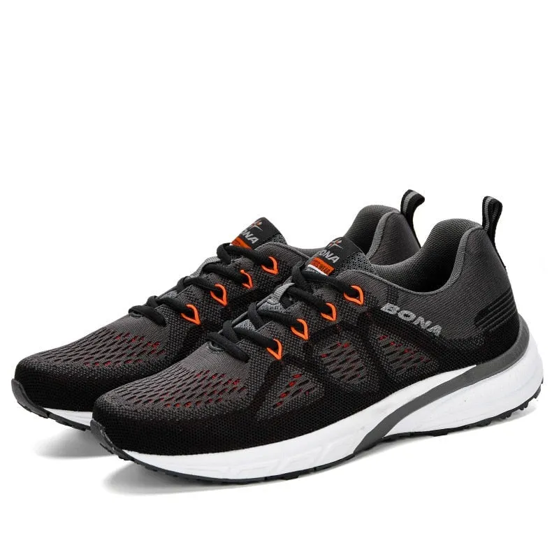 Breathable Lightweight Polyester Air Mesh Trainers for Men