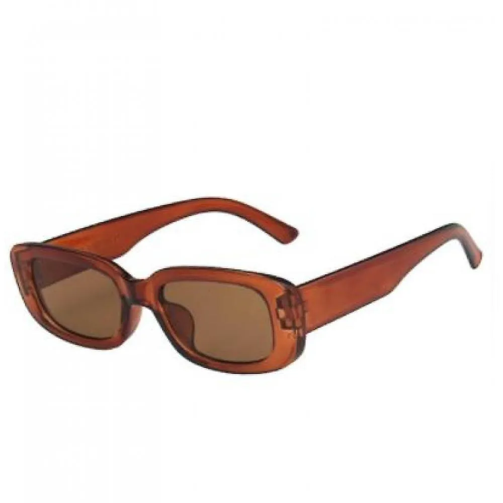 Brown Fashion Retro Square Sunglasses Unisex