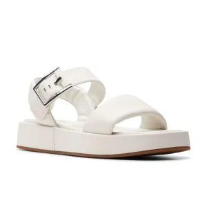 Clarks Women's Alda Strap Off White Leather