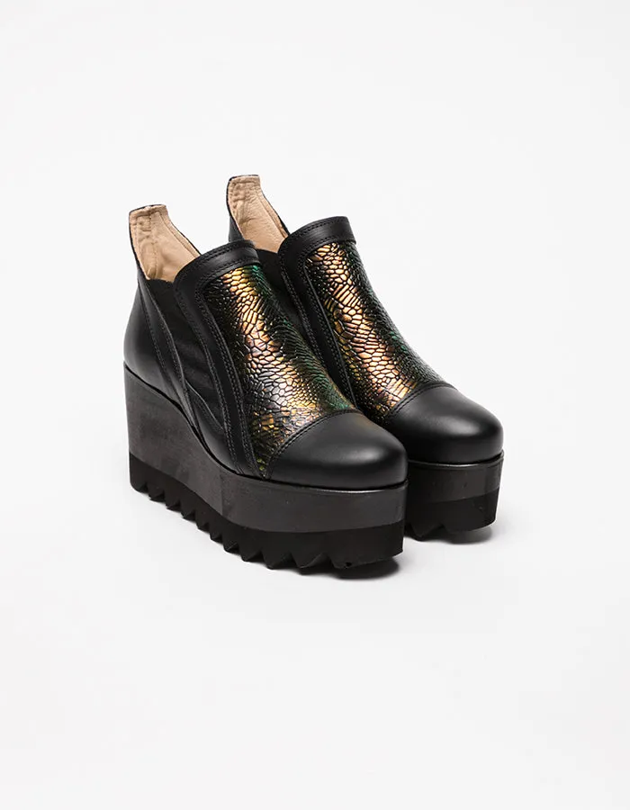 Dark Tower Iridiscent Ankle Boots