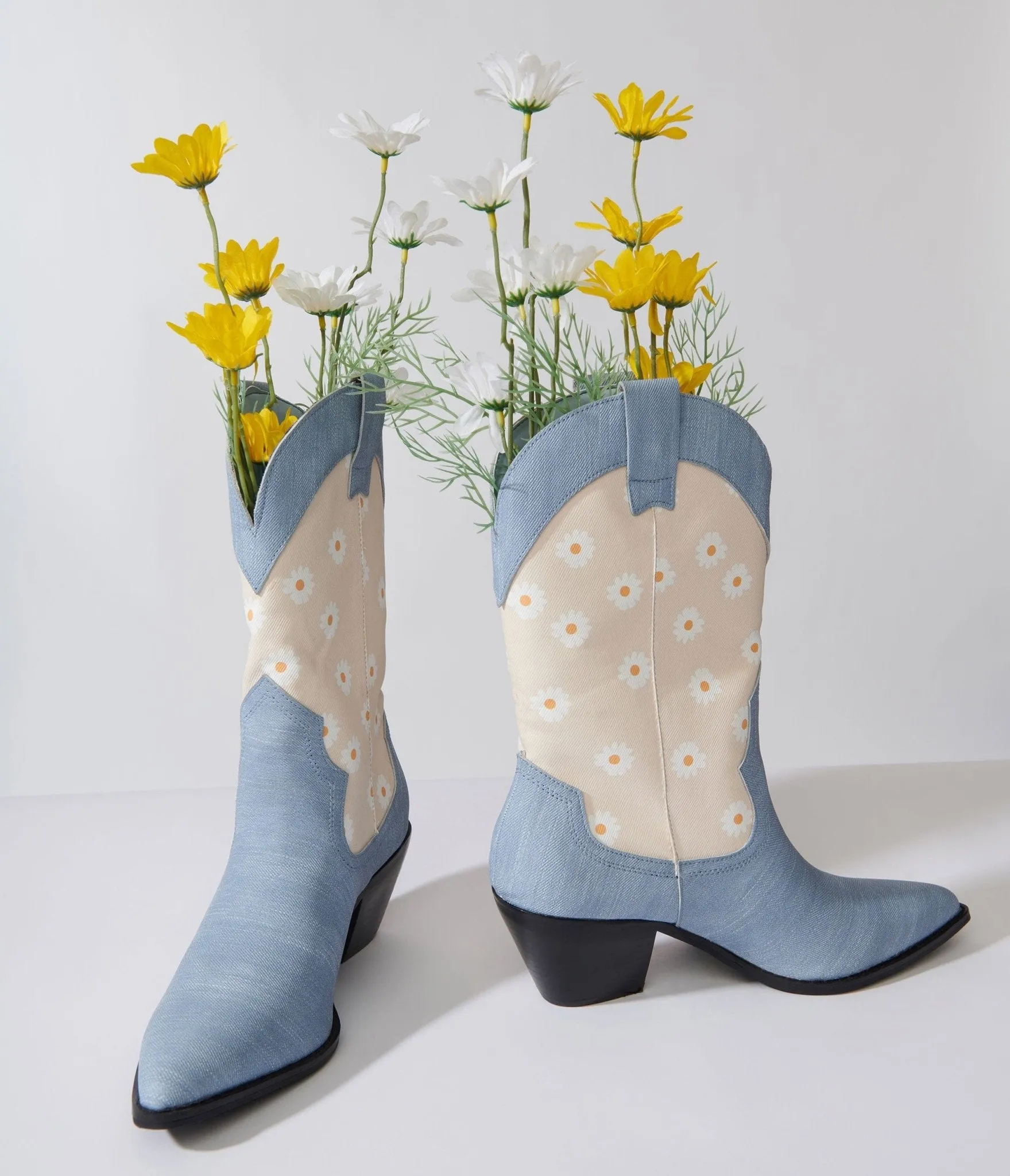 Denim Daisy Cowboy Boot