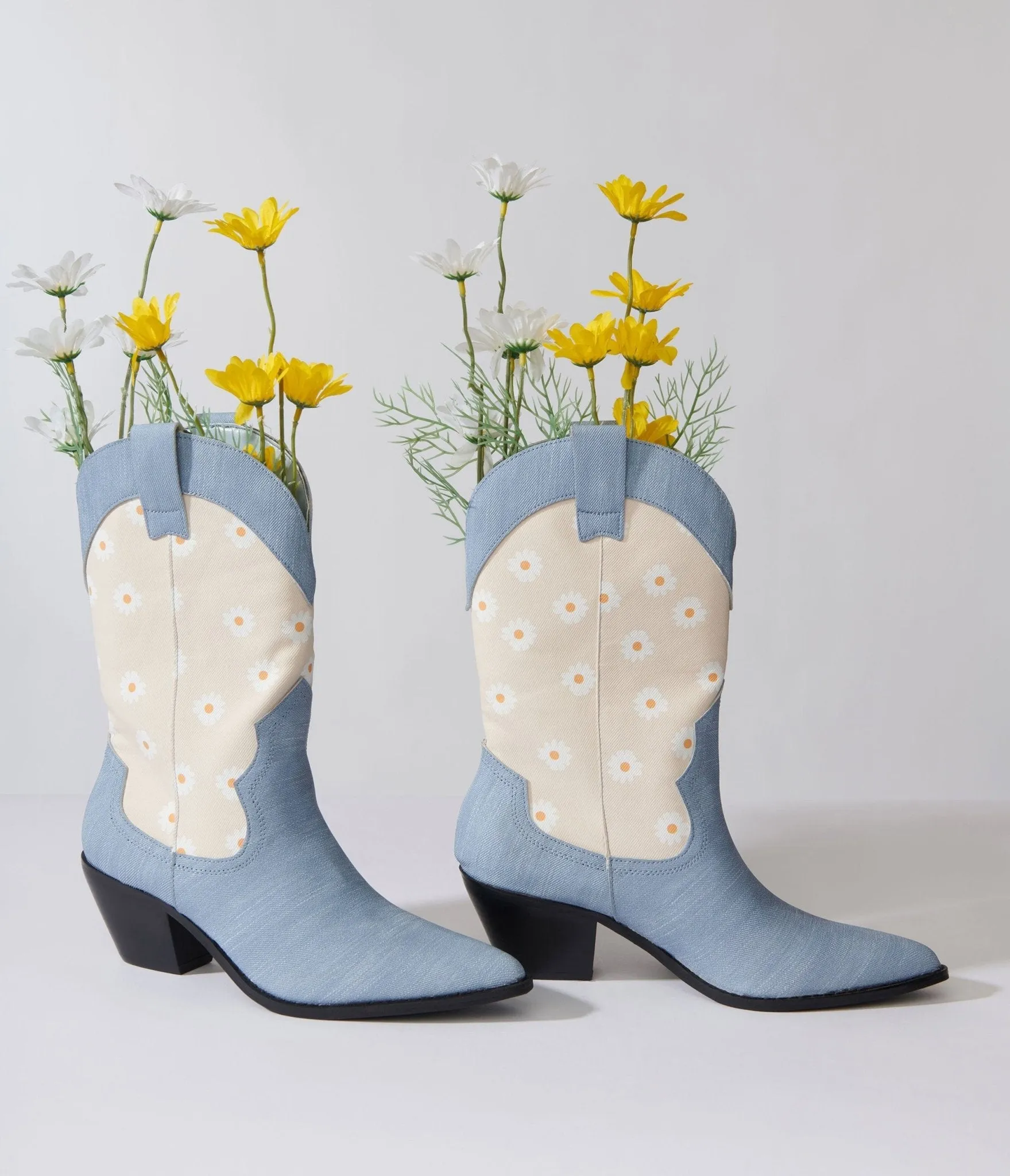 Denim Daisy Cowboy Boot