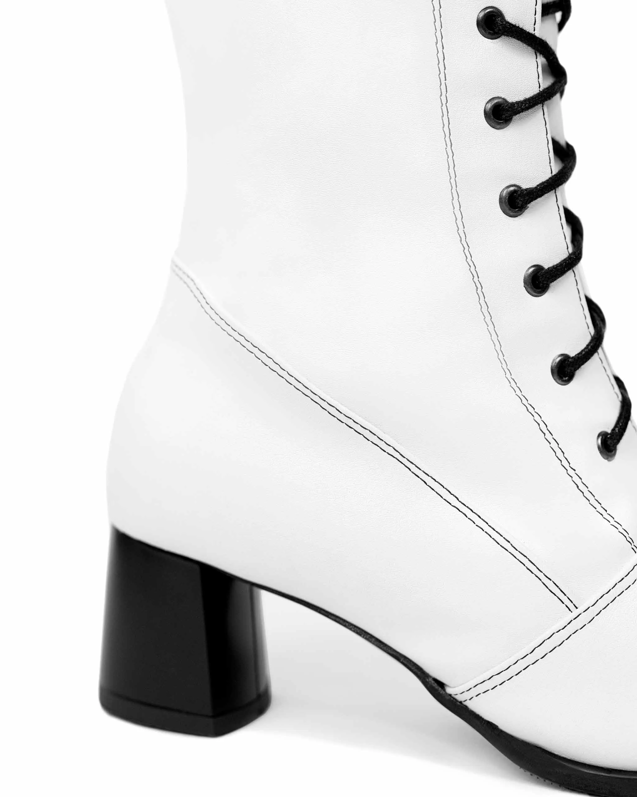 Desserto® Cactus Leather Vegan Ankle Boots | White