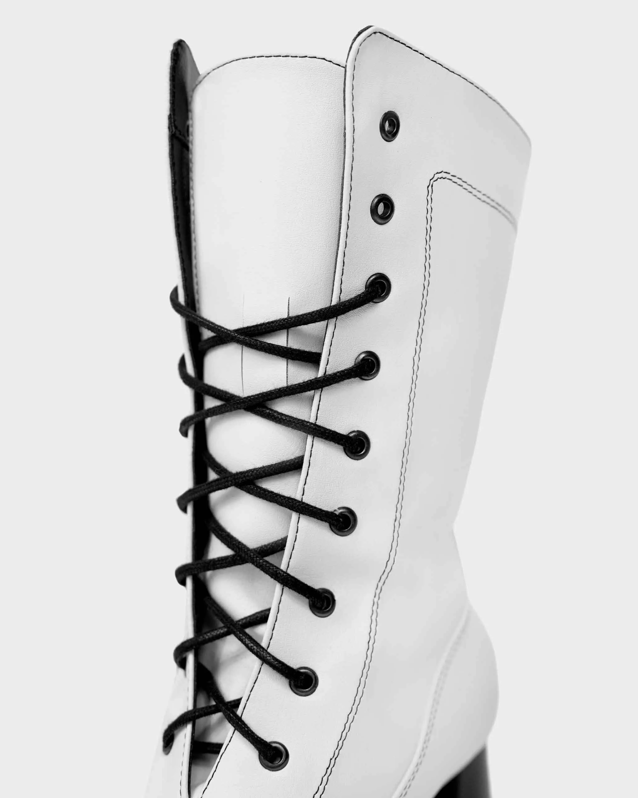 Desserto® Cactus Leather Vegan Ankle Boots | White