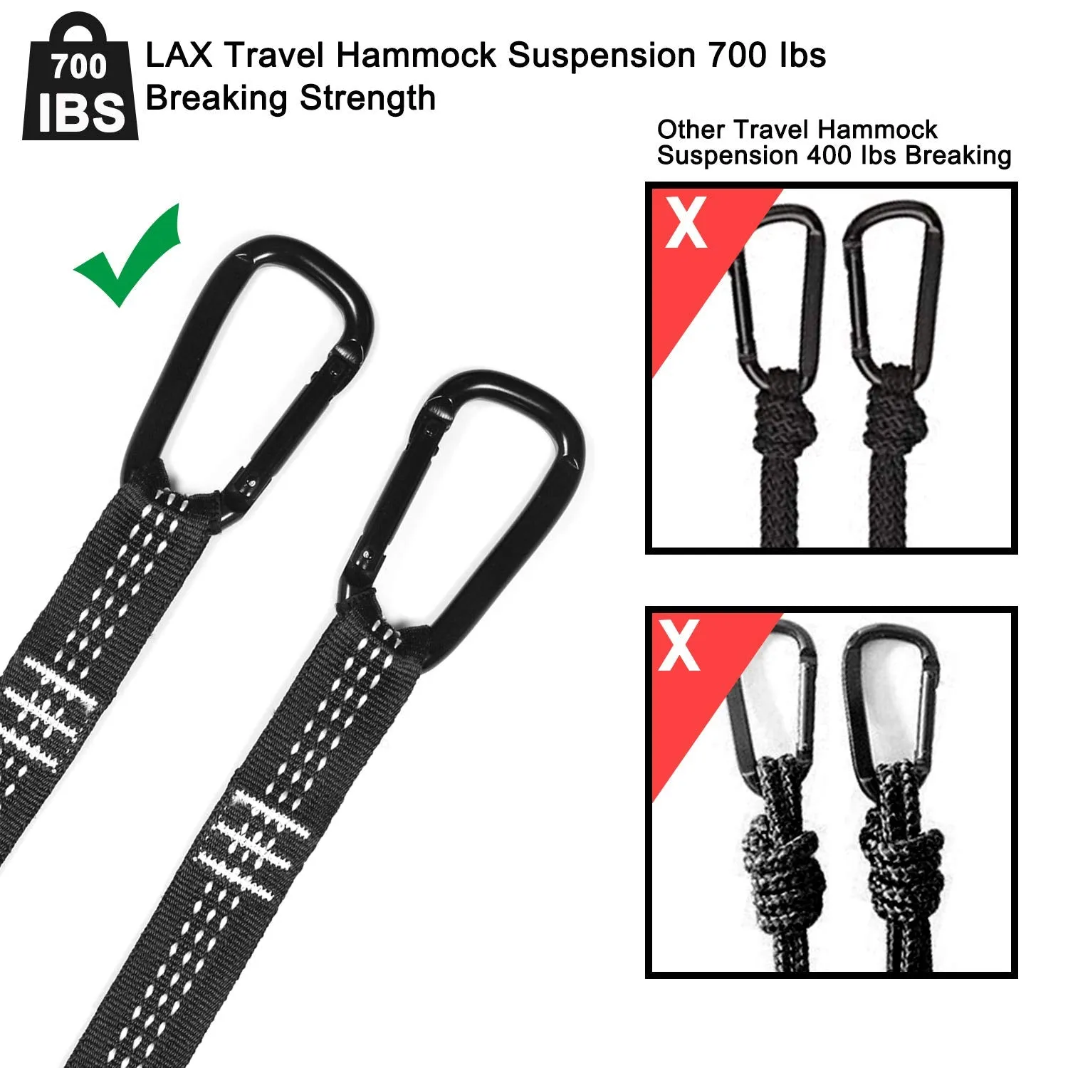 Double Camping Hammock&Straps -LAX LI AN XU