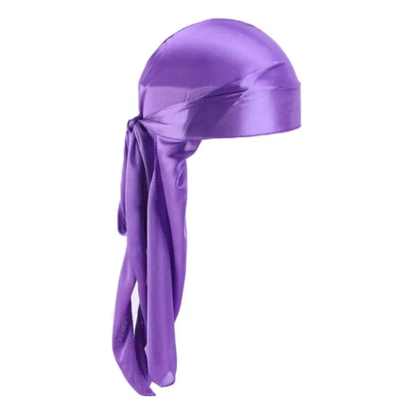 Durag Silky Feel Doo Head Wrap Bandana Soft Cap Unisex Mens Womens Wrap