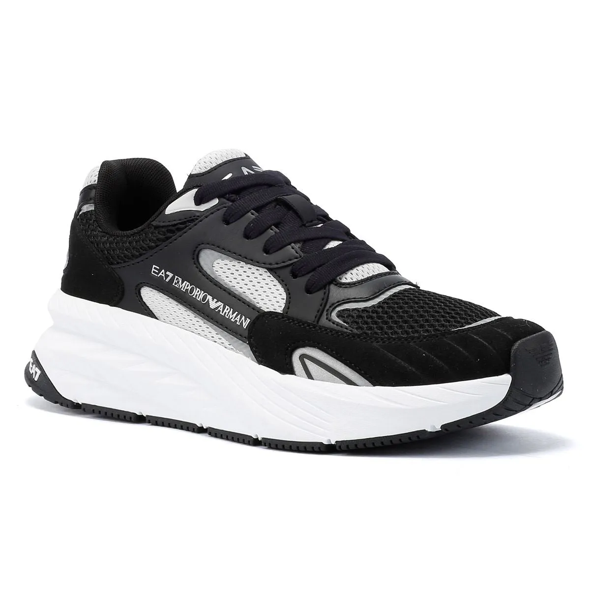 EA7 Crusher Sonic Mix Men's Black/Silver Trainers