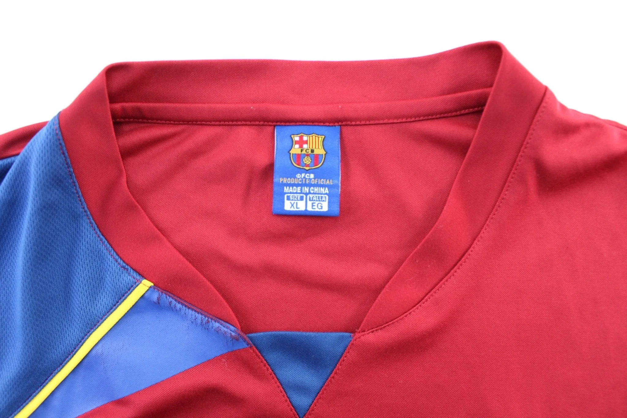 FC Barcelona Logo Patch Red & Blue Soccer Jersey