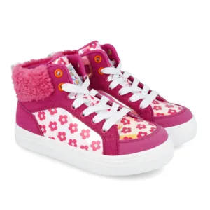 Girls Pink High Top Trainers