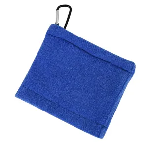 Golf Ball Cleaning Utility Towel Wet And Dry Used Golf Cleaning Terry Towel With Hook(Blue)