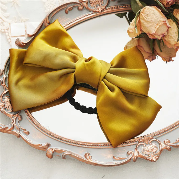 Hair Band Big Bow Satin Hair Rope Girl Hair Rope