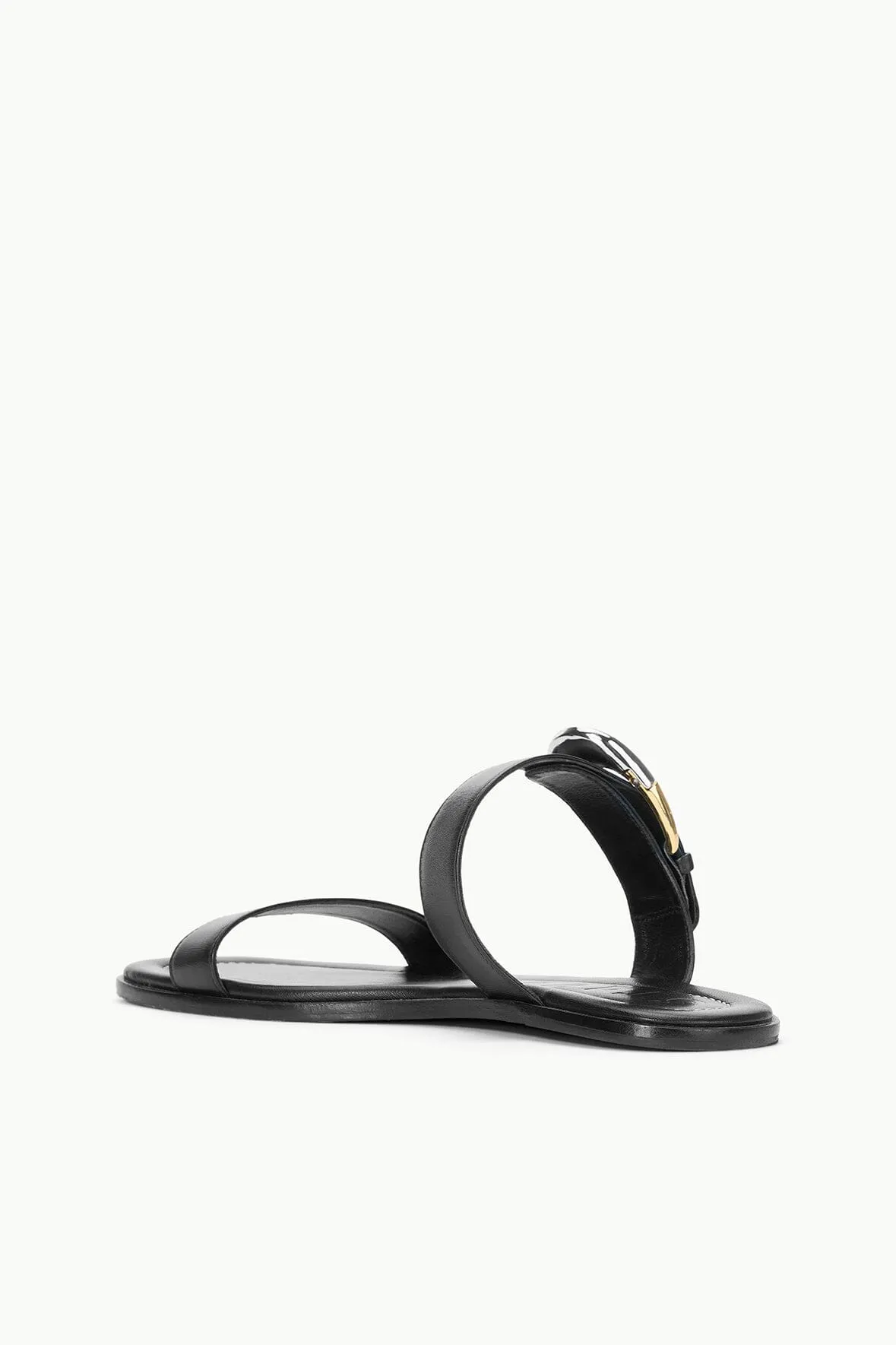 HARLOW FLAT SANDAL | BLACK