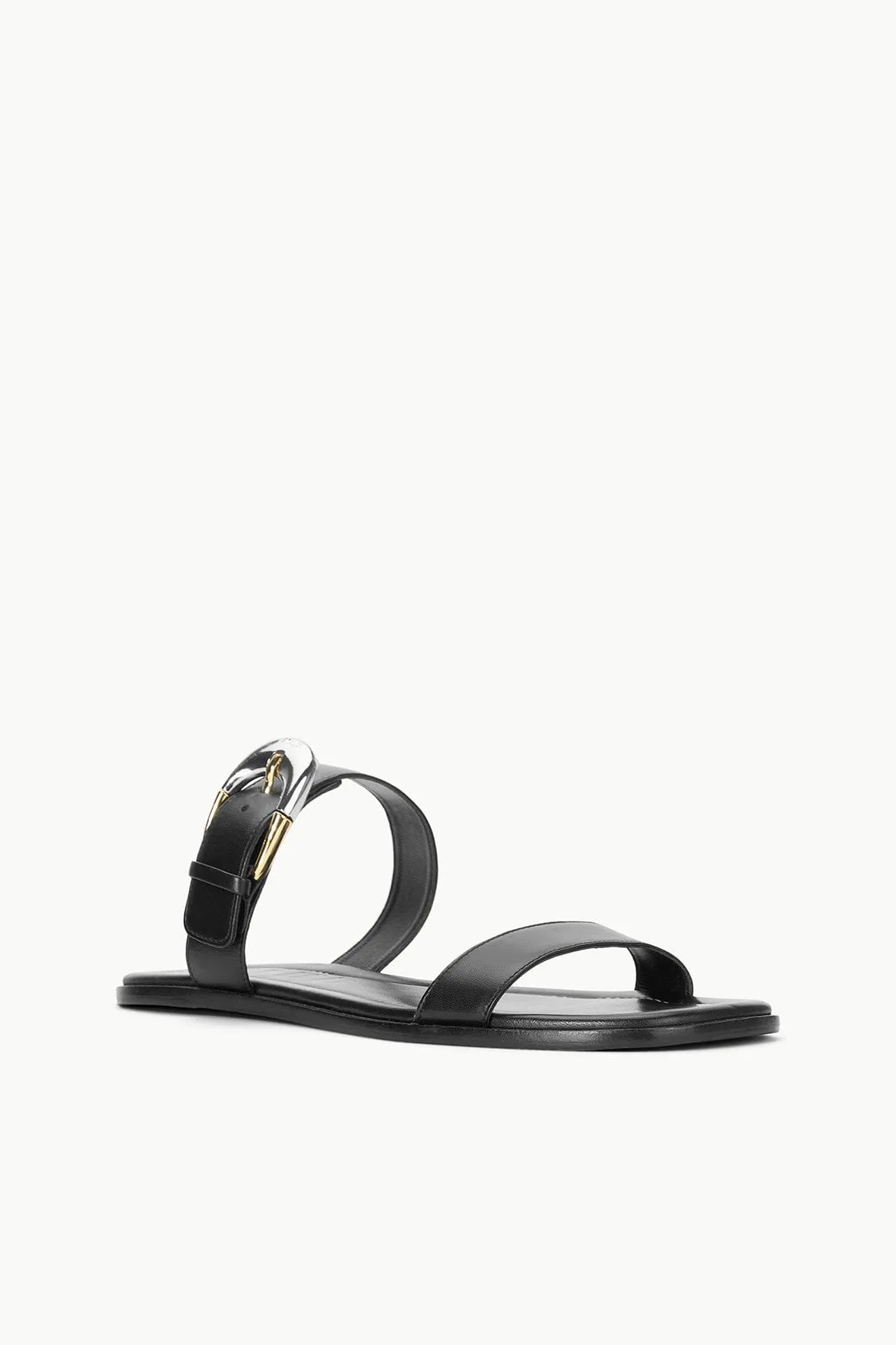 HARLOW FLAT SANDAL | BLACK