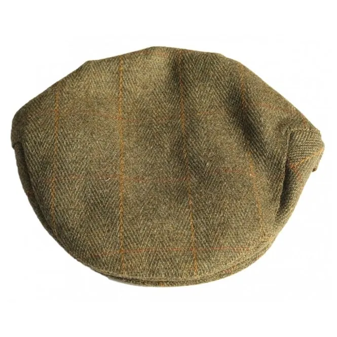 Hazy Blue Traditional Derby Tweed Flat Cap