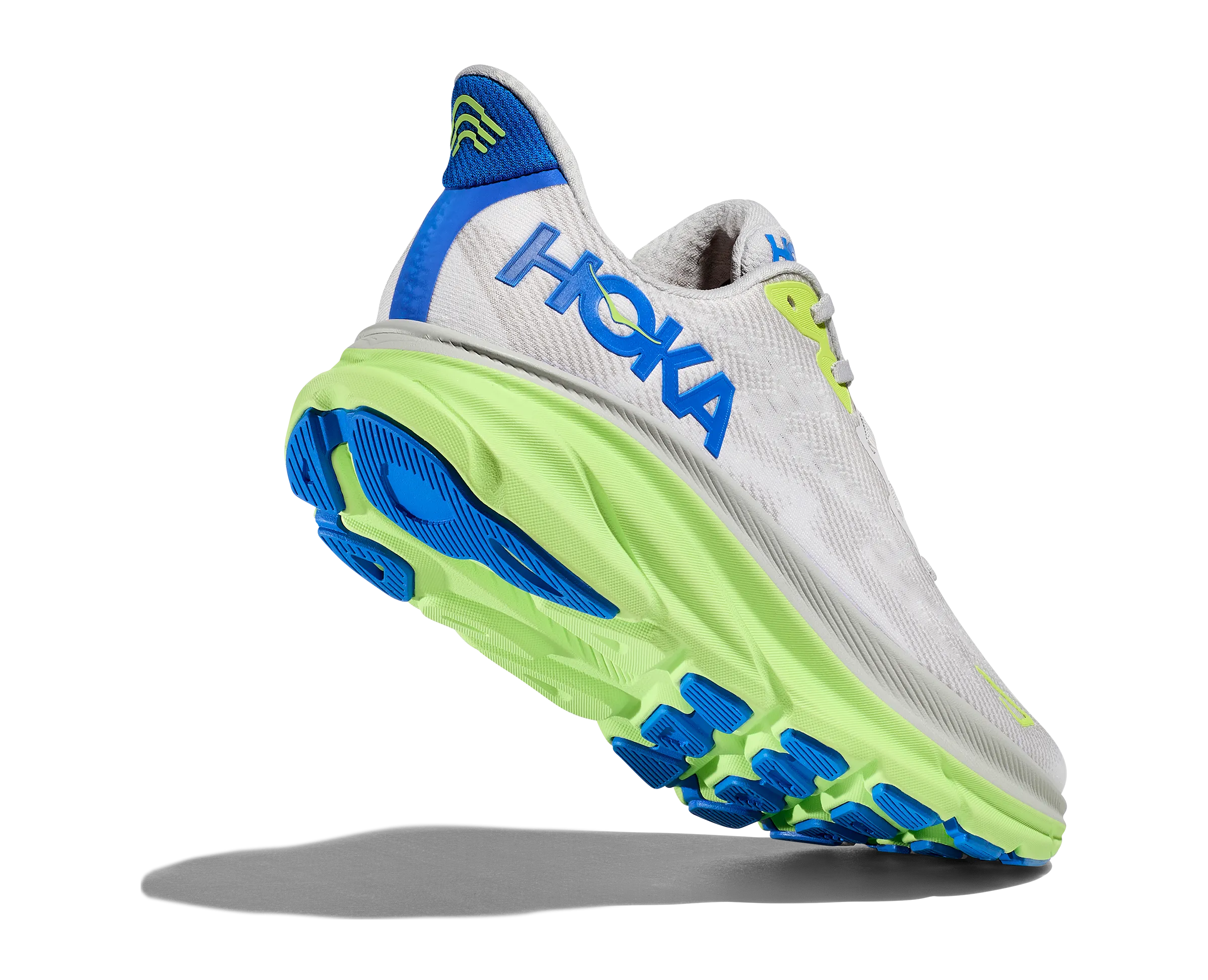 Hoka Mens Trainer Clifton 9 Stardust/Electric Cobalt