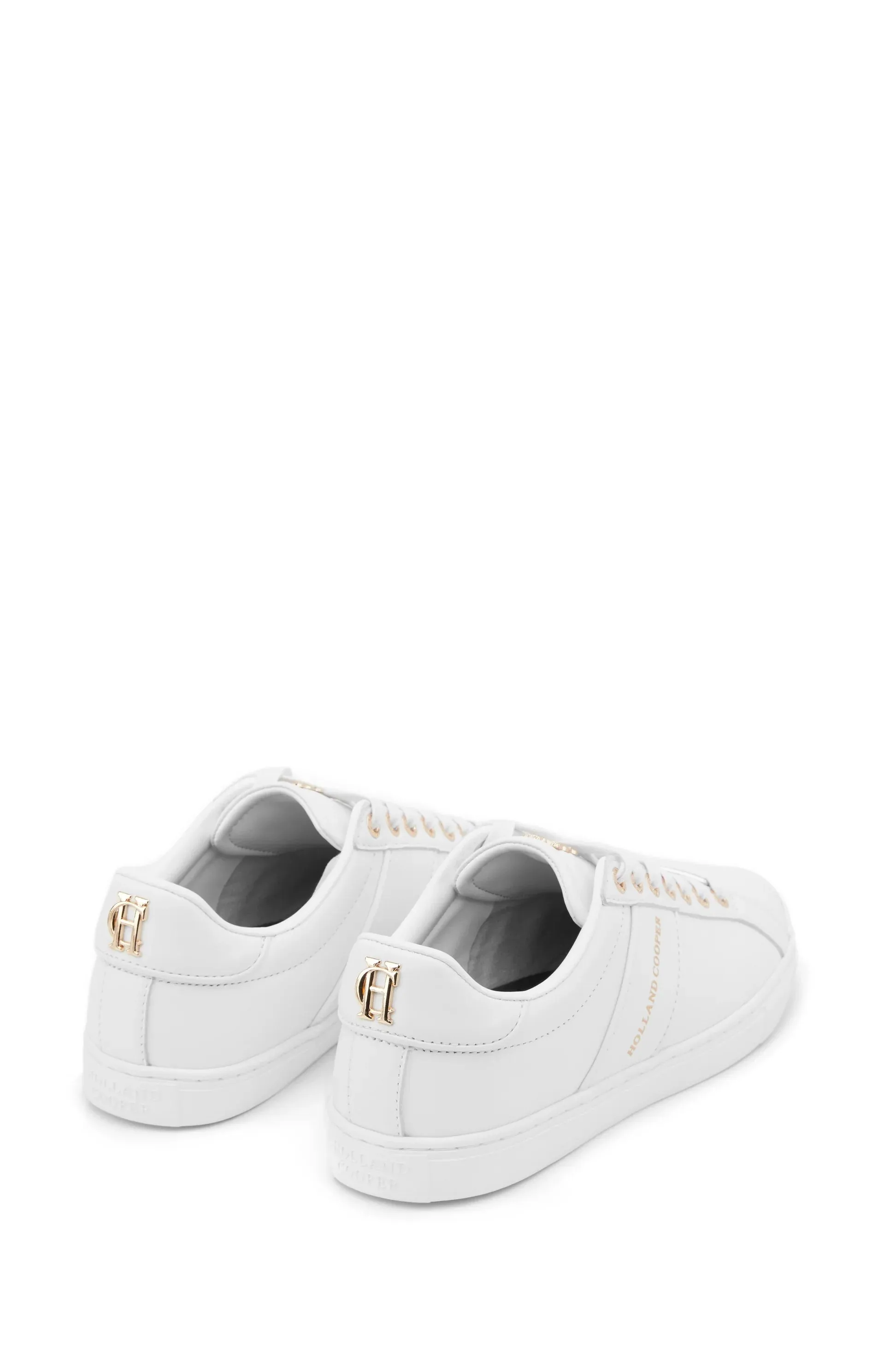 Holland Cooper Knightsbridge Court Ladies Trainer in White