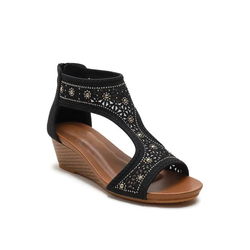 Hollow Wedge Sandals