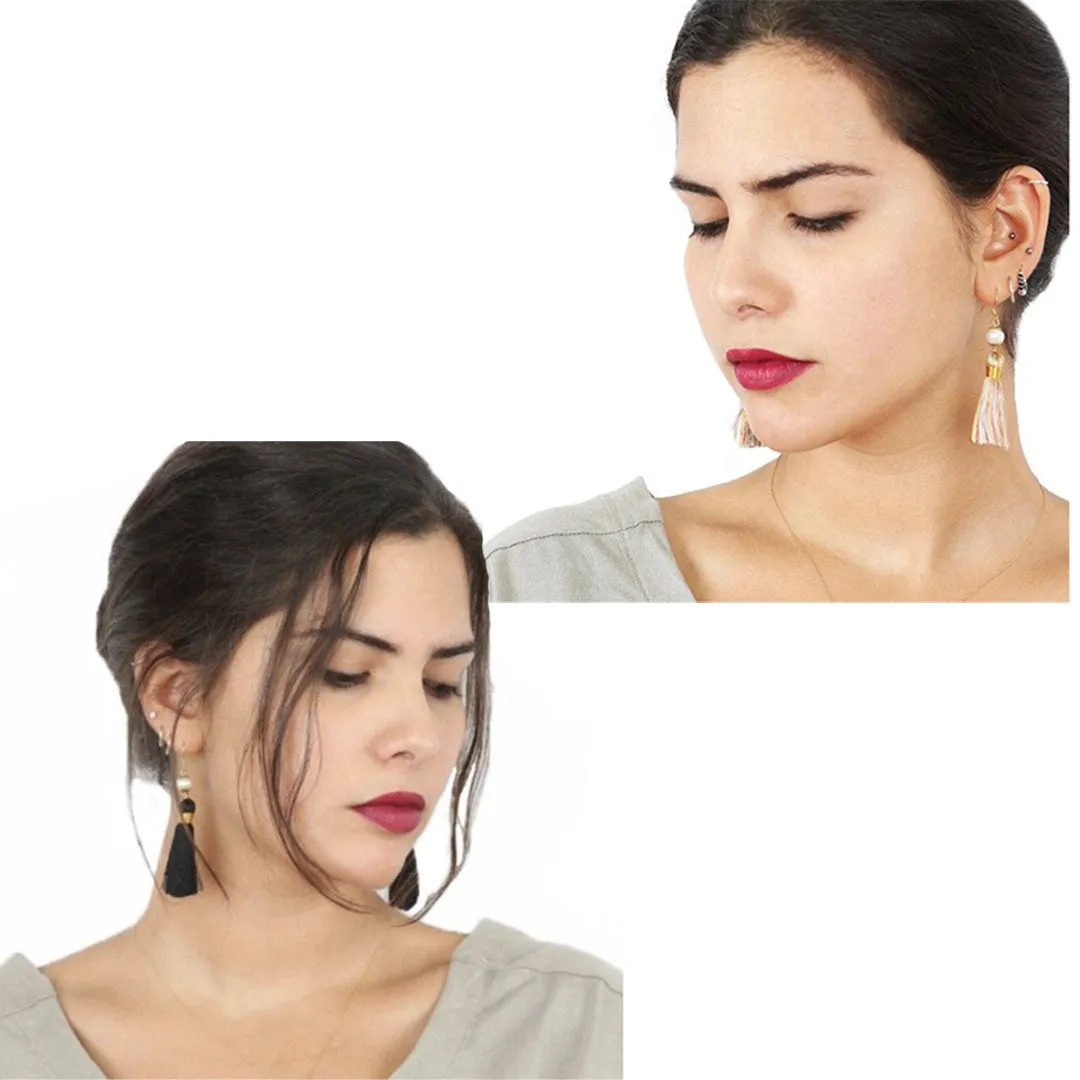 Holly Pearl Tassel Earrings Inspired By BAT