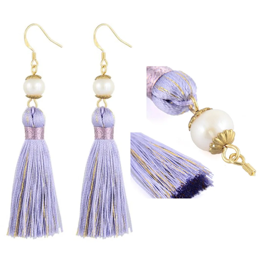 Holly Pearl Tassel Earrings Inspired By BAT