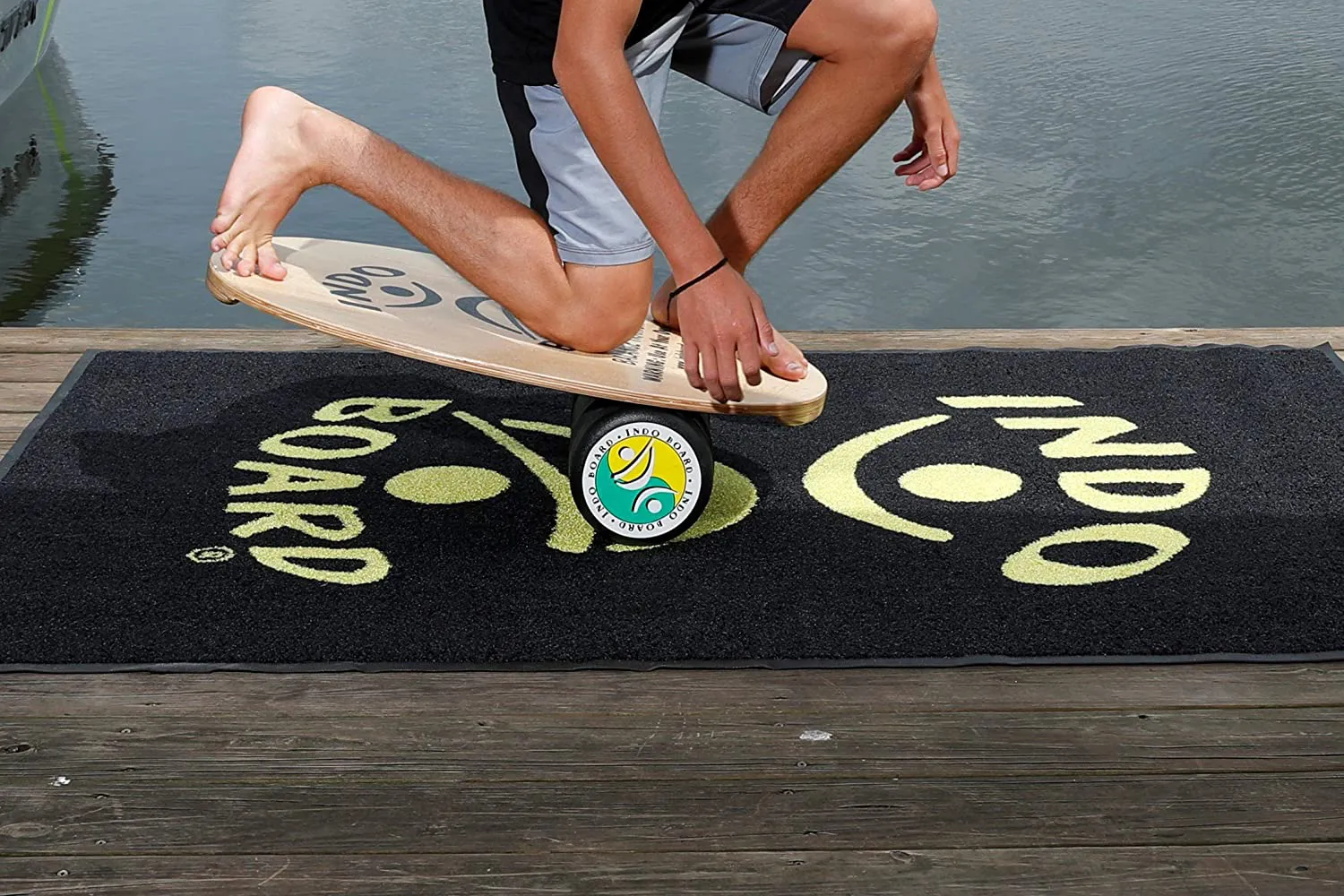 INDO BOARD Original - Balance Board for Fun, Fitness and Sports Training - Comes with 30" X 18" Non-Slip Deck and a 6.5" Roller - 11 Color Choices