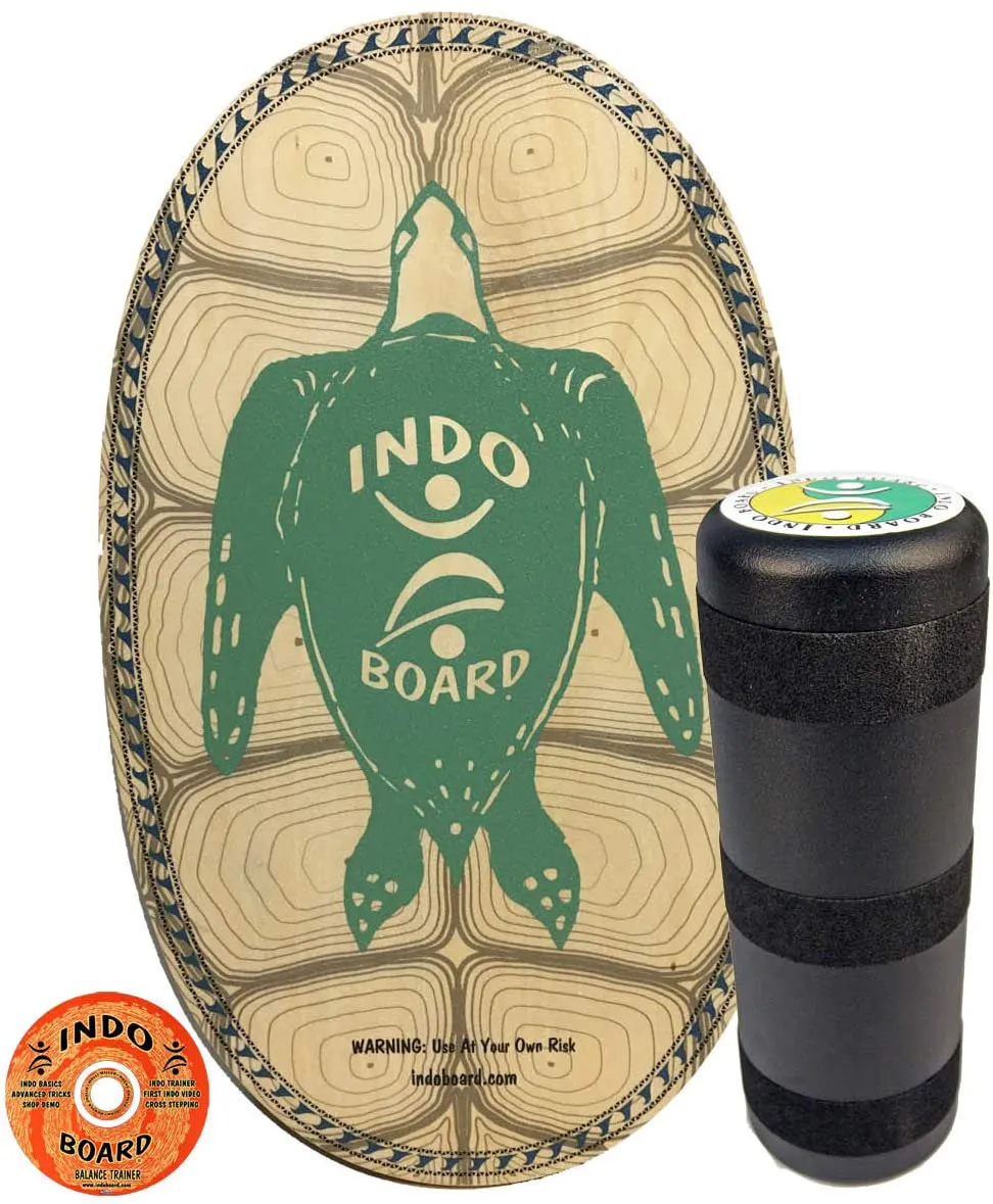 INDO BOARD Original - Balance Board for Fun, Fitness and Sports Training - Comes with 30" X 18" Non-Slip Deck and a 6.5" Roller - 11 Color Choices