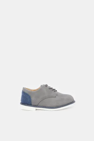 Infant Boys Grey Lace-Up Sneaker