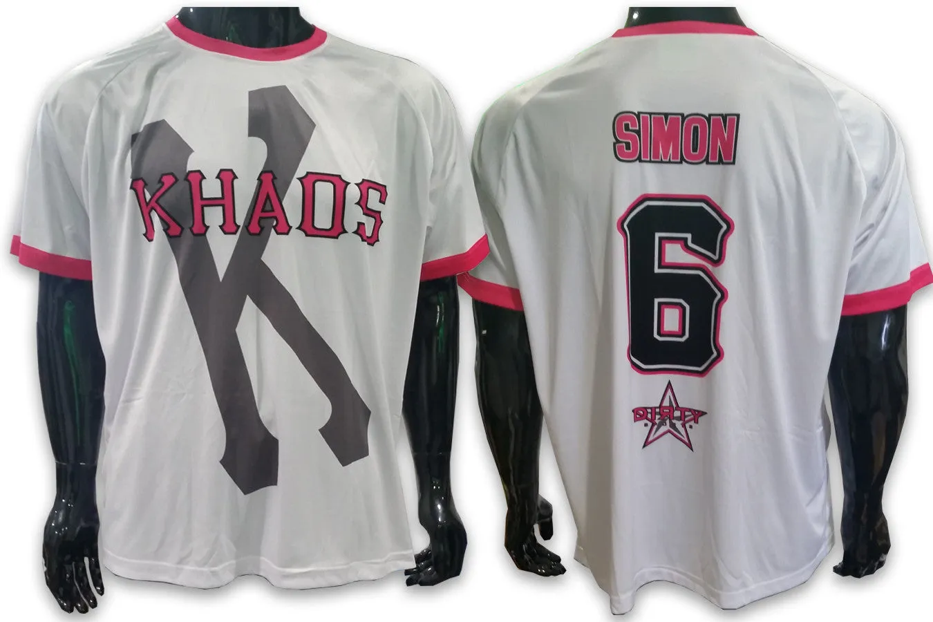 KHAOS White & Pink - Custom Full-Dye Jersey