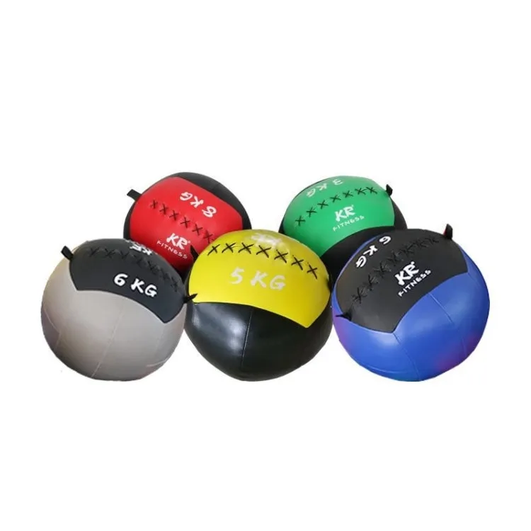 KR Balance Training Gravity Squash Soft Medicine Ball Fitness Sports Equipment without Filler, Random Colour Delivery(35x35x3cm)