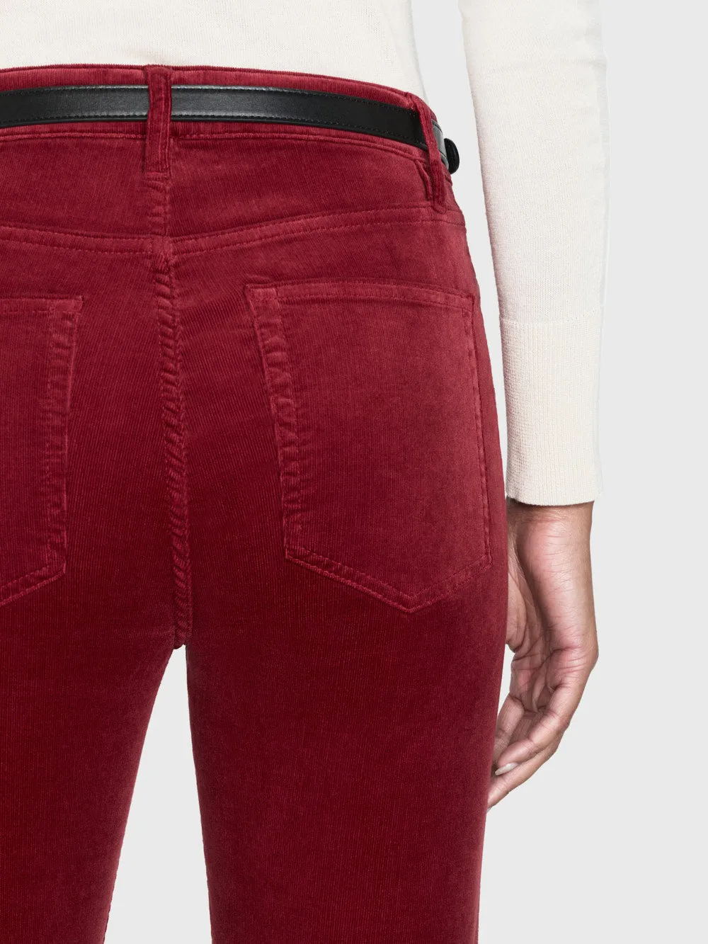 Le Crop Mini Boot Corduroy -- Paprika