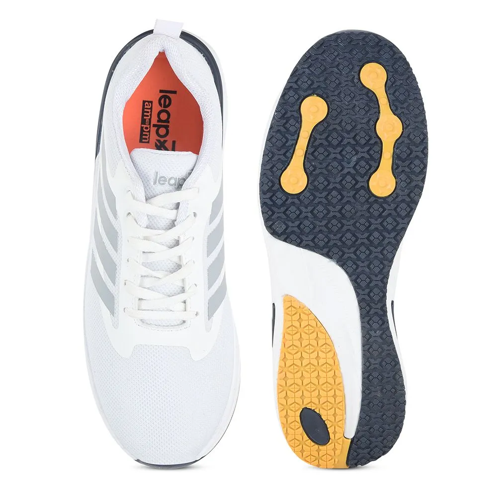 Leap7x by Liberty Men CAPSICO-1 White Sports Non Lacing Shoes