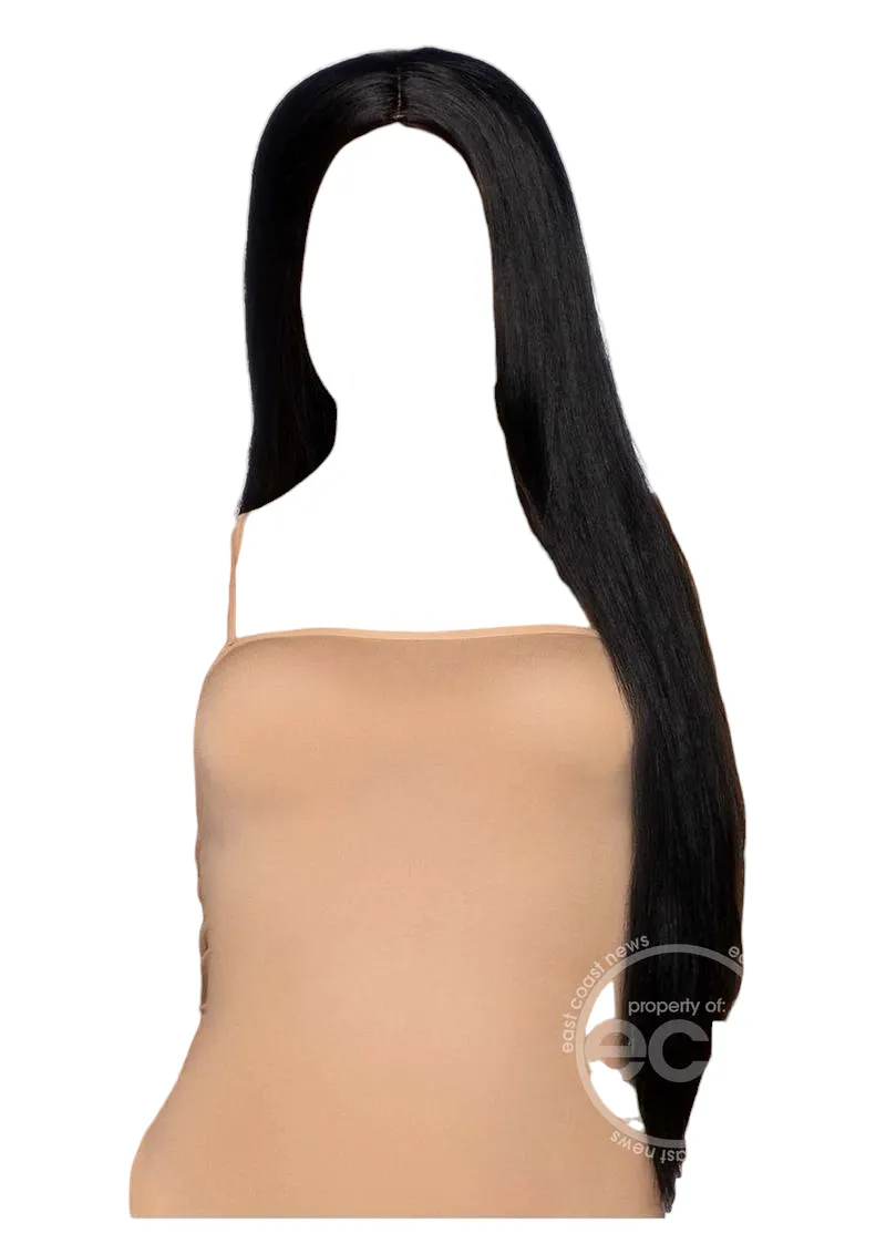 Leg Avenue Long Straight 33" Center Part Wig Black One Size