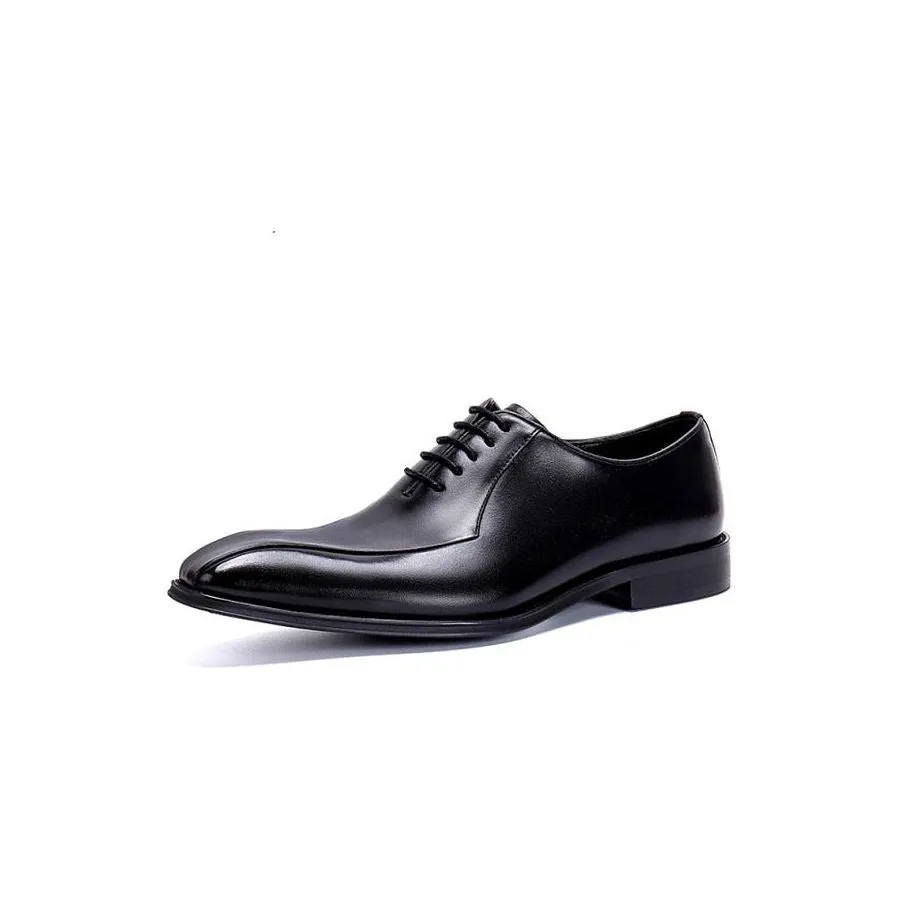 LuxeCarve Exotic Leather Lace Up Wedding Brogues